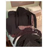 Large group of black and gray winter shirt fitting size small