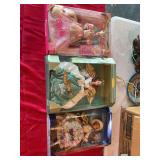 Three vintage collectible Barbies