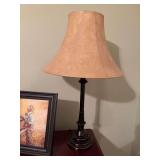 Black and gold lamp 6 1/2” x 29 1/2”