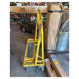 Rolling glass and sheet rock cart