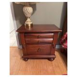 Bedside table measuring 26” x 17 1/2” x 26”