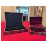 Wood Silver box and jewelry box