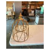 2 Wrought iron bird cages 14” x 21”