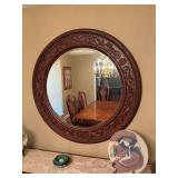 Kathy Ireland beveled mirror matches lot number 2 and 3, 43”round