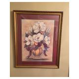 Helen Brown gold framed magnolia portrait 26 1/2” x 32”