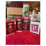 Five vintage collectible Hallmark ornaments