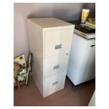 Three drawer file cabinet 15” x 18” x 40 1/2”