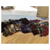 Group of small, extra small pajama pants, gowns, and leggings
