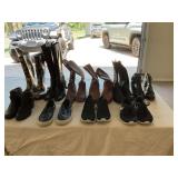 Group of boots and shoes as shown size 7 to 7 1/2
