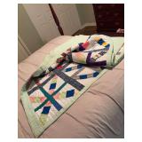 Queen size homemade quilt