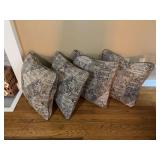 4- 20” brown and beige pillows.  New