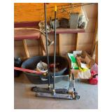 Miscellaneous group /brooms with a few other things