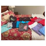 Large and extra large, long sleeve and short sleeve T-shirts