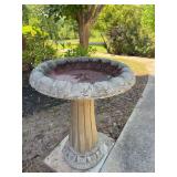 Concrete birdbath 19” x 24”