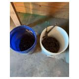 Two buckets of chains