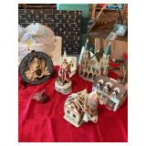 Seven Christmas decor pieces