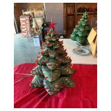 Vintage Ceramic Christmas tree 16” x 21” one chip as show