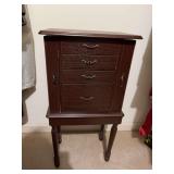 Standup jewelry box 15” x 11” x 30 1/2 Contents not included, needs tightened
