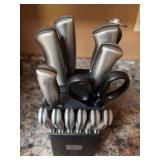 Cook’s tools block and knife set