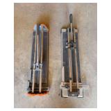 Two tile cutters 24 inch and 26 inch length