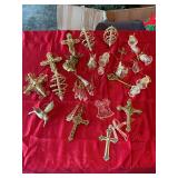 Grouping of Christmas ornaments