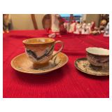 Vintage Moriage Dragon Demitasse cup and saucer set -Japan