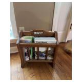 Solid oak magazine rack 16” x 14” x 16”