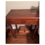 Antique table 25” x 15 1/2” x 30”
