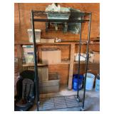 Metal rolling rack 35” x 14” x 71”