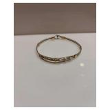 Ronaldo gold and silver bracelet