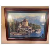 Nicely Framed and matted puzzle picture of 40“ x 31“