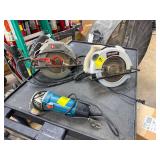 Lot of 3 Power Saws and Grinder
