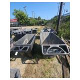 2 Heavy Duty Plastic Utility Carts