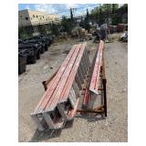 Lot of 4 Ladders w/ Rack