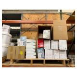 Pallet of First Aid Kits and Respirators