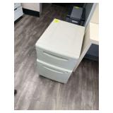 2-Drawer Plastic File Cabinet