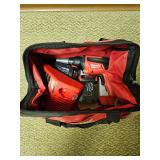 Toolbag W/ Milwaukee M18 Fuel DryWall Screw Gun W/2 Batteries and Charger