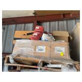Pallet of 3M Tape and Hilti Fasteners