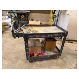 Rubbermaid Utility Cart w/ Assorted Contents