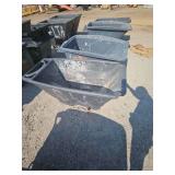 2 Heavy Duty Plastic Utility Carts