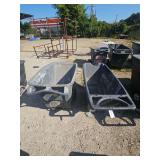 2 Heavy Duty Plastic Utility Carts