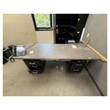 Office Desk w/ Attached Drawers