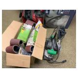 Lot of Sanding Belts and Sander