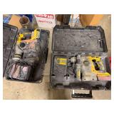 2 DeWalt Rotary Hammers w/ Chargers
