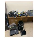 Lot of Office Supplies and Desk Organizers