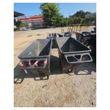 2 Heavy Duty Plastic Utility Carts