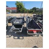 2 Heavy Duty Plastic Utility Carts