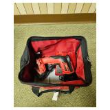 Toolbag W/ Milwaukee M18 Fuel DryWall Screw Gun W/2 Batteries and Charger