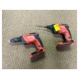 2 Hilti SD 4500-A22 Cordless Screwdrivers