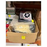 Box of Assorted Cable Ties and DripDiapers Parts